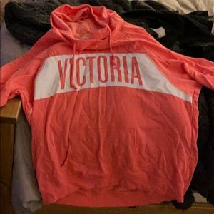 Peach or tangerine color sweatshirt